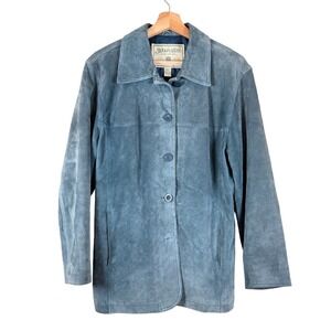 St. John's Bay Blue Leather Jacket